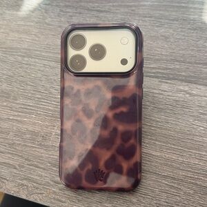 Leopard Print Phone Case in Brown for iphone 17 pro